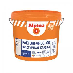 Краска ВД-АК Alpina EXPERT Fakturfarbe 100 База 1, белая, 15 кг