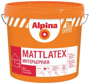 Краска ВД-ВАЭ Alpina EXPERT Mattlatex белая 10л/15кг
