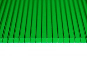 Сотовый поликарбонат ULTRAMARIN 6 мм зеленый, 2100*6000 мм