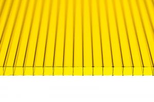 Сотовый поликарбонат 10мм желтый TitanPlast T 2100*6000 мм