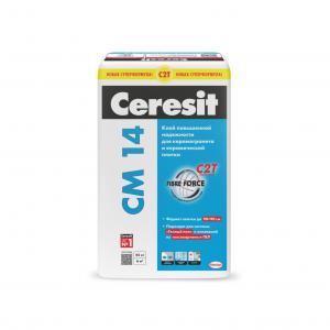 Ceresit/CM 14/Растворная сухая облиц. смесь д/керам плит. греса на деформир основ. 25 к