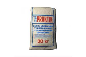 Кладочная смесь цем. универс. с полимерными добавками, 30 кг Praktik