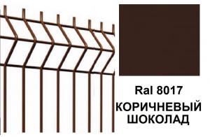 Евроограждение 3Д RAL 8017 яч. 60,0/60,0-200,0, высота 1,23 диаметр 3/4 Евроограждение 3Д RAL 8017 яч. 60,0/60,0-200,0, высота 1,23 диаметр 3/4