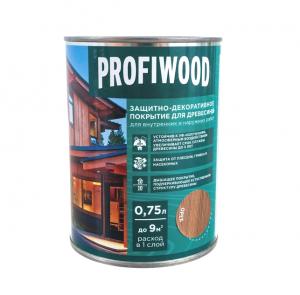Защитно-декоративное покрытие для древесины PROFIWOOD орех 0.75л/0.7 кг