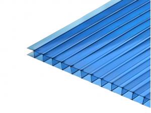 Сотовый поликарбонат Master 6,0*2100*6000мм (синий) 0,77кг/м2 Сотовый поликарбонат Master 6,0*2100*6000мм (синий) 0,77кг/м2