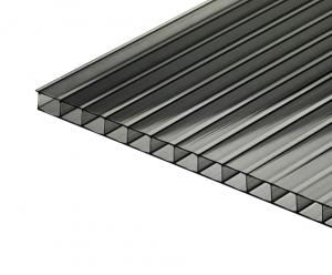 Сотовый поликарбонат Master 6,0*2100*6000мм (серый) 0,77кг/м2 Сотовый поликарбонат Master 6,0*2100*6000мм (серый) 0,77кг/м2