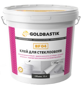 Клей для стеклообоев GOLDBASTIK BF 04, 15 л