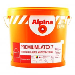 Краска ВД-ВАЭ Alpina EXP Premium latex7 База1 белая, 10л/14,4кг.