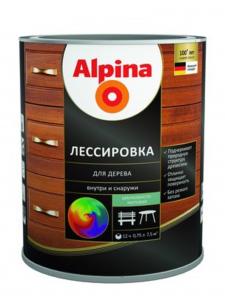 Alpina Лессировка для дерева шелковисто-матовая, алкидное, бесцветное 2,5 л