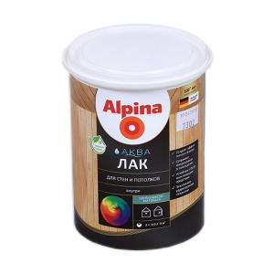 Лак акриловый Alpina Аква Лак для стен и  потолков шелков.-мат.0,9л/0,90 кг