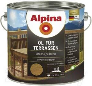 Масло Alpina для террас (Alpina Oel fuer Terrassen) Средний 2,5 л / 2,5 кг