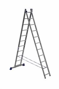 Алюминиевая двухсекционная универсальная лестница 5211