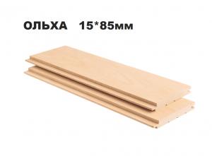 Вагонка (ОЛЬХА) м/л 1 сорт 15*85 (2,2м)