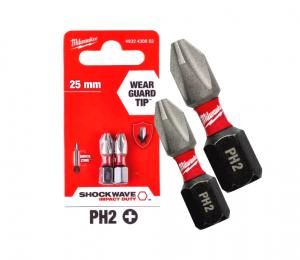 Насадка Milwaukee SHOCKWAVE PH2 25мм (2шт)