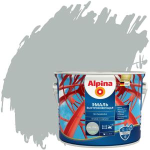 Грунт-эмаль алкид Alpina Эмаль быстросох по рж.шелковисто-мат RAL7040 2,00кг Грунт-эмаль алкид Alpina Эмаль быстросох по рж.шелковисто-мат RAL7040 2,00кг