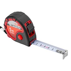 Рулетка 5мх19мм двухкомпонентный корпус, 3 фиксации ленты/ Matrix 31034