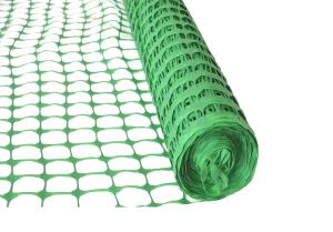 Сетка для сигнальных ограждений усиленная зеленая(1рул=50м2)