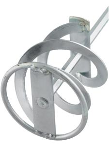 Миксер для смесей оцинкованный 80х400мм (шестигранный хвостовик) Рошма