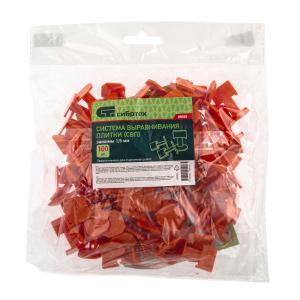 Система выравнивания плитки (СВП) зажимы (100шт.)/Сибртех 88055