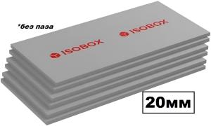 Плиты пенополист.экстр. 100 XPS ИЗОБОКС 1200х600х20мм