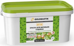 Краска для деревьев садовая GOLDBASTIK ВТ 10 3,4 кг
