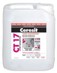 Грунтовка концентрат 1к3 Ceresit CТ17 Super Concentrate 10л Грунтовка концентрат 1к3 Ceresit CТ17 Super Concentrate 10л