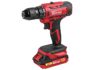 Аккум. дрель-шуруповерт WORTEX BD 1820-1 Li в чем. ALL1 XLT 18 В, 30 Н*м, 2х2 А*ч, БЗП(мет.) 13 мм