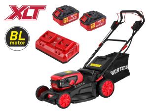 Газонокосилка аккум. WORTEX CLM 4536-4 в кор. XLT SET БЕСЩЁТ.ДВИГ., САМОХОД., 18В+18В, 2х4Ач акб, ар Газонокосилка аккум. WORTEX CLM 4536-4 в кор. XLT SET БЕСЩЁТ.ДВИГ., САМОХОД., 18В+18В, 2х4Ач акб, ар